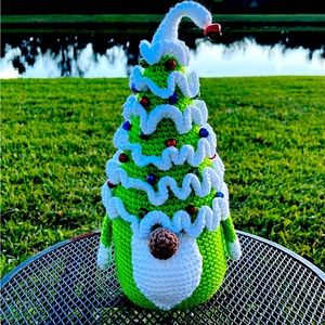 Handmade crochet gnome